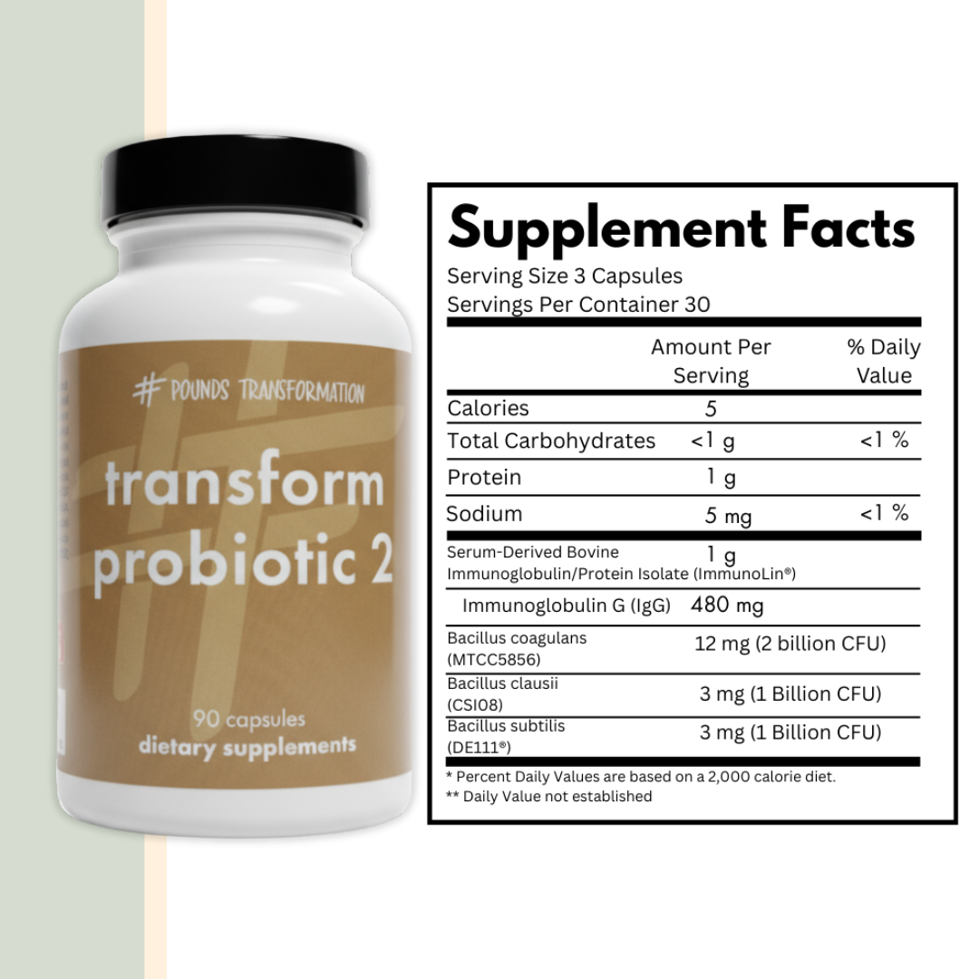Transform ProBiotic 2 (Ortho Spore IG™) by Pounds Transformation™ - 90 Capsules