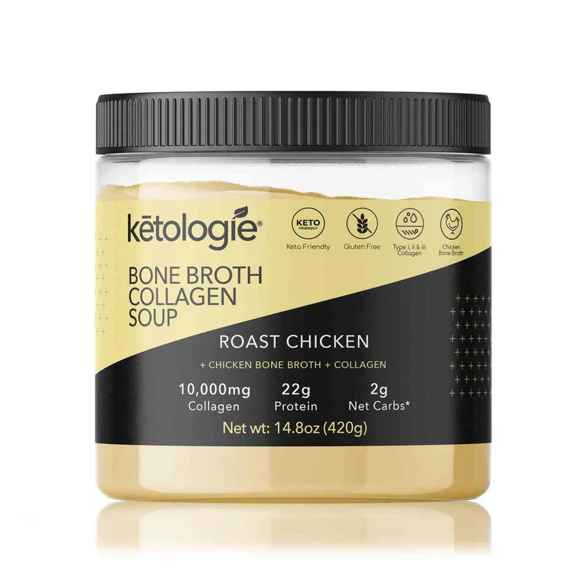 Ketologie Roast Chicken Bone Broth Collagen Soup - 14.8oz