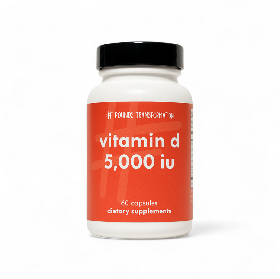 Vitamin D 5000 IU by Pounds Transformation™  - 60 Capsules