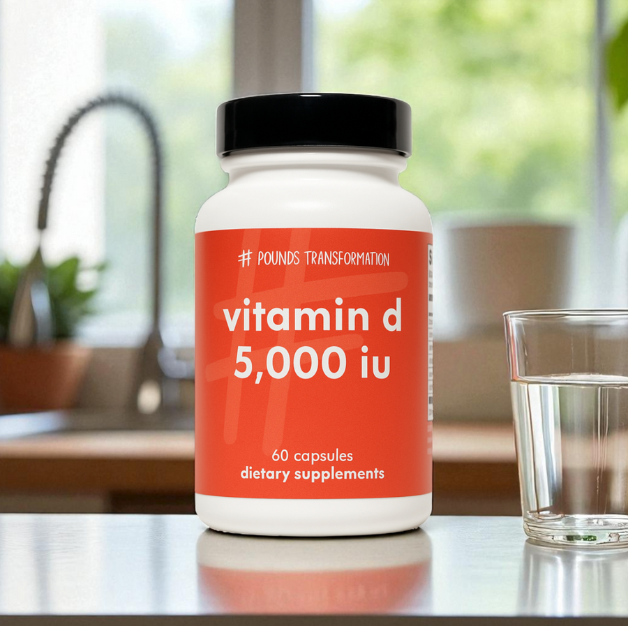 Vitamin D 5000 IU by Pounds Transformation™  - 60 Capsules