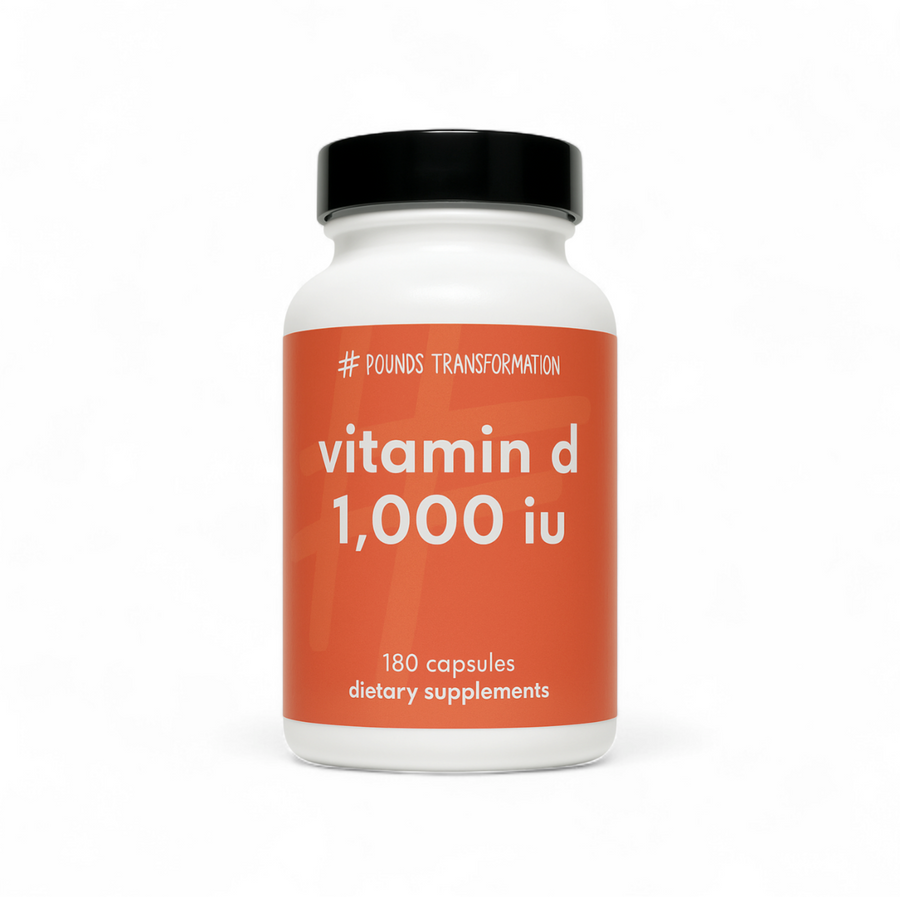 Vitamin D 1,000 IU by Pounds Transformation™  - 180 Capsules